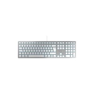 Cherry KC 6000C Slim Wired Keyboard for MAC USB QWERTY UK Silver/White