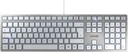 Cherry KC6000 Wired Slim Keyboard Silver Ref