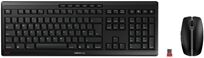 Cherry Stream Desktop Recharge USB Wireless Keyboard and Mouse Black