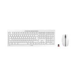 Cherry Stream Desktop USB Wireless Keyboard and Mouse Light Grey