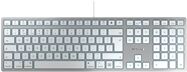 Cherry KC 6000C Slim Wired Keyboard for MAC USB QWERTY UK Silver/White