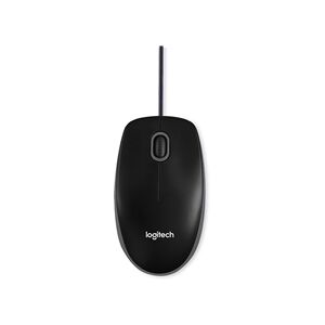 Logitech B110 Optical Mouse Silent Wired USB Black 910-005508