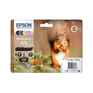 Epson 378 Ink Cartridge Claria Photo HD Squirrel CMYK/Lt Cyan/Magenta