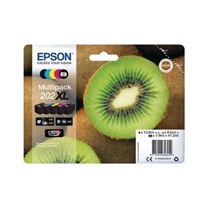 Epson 202XL Premium Ink High Yield Multipack Kiwi CMYK/Photo Black