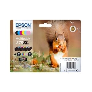 Epson 378XL Ink Cartridge Claria High Yield Squirrel CMYK/Light Cy/Mag