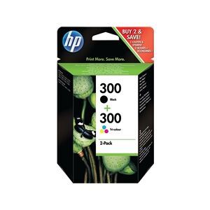 HP 300 2-pack Black/Tri-colour Original Ink Cartridges (CN637EE)