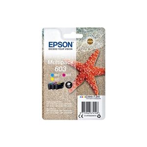 Epson 603 Ink Cartridge Starfish Multipack CMY C13T03U54010