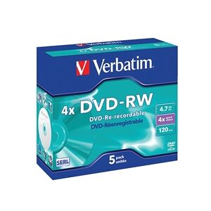 Verbatim DVD-RW 4X 4.7GB (5 Pack)
