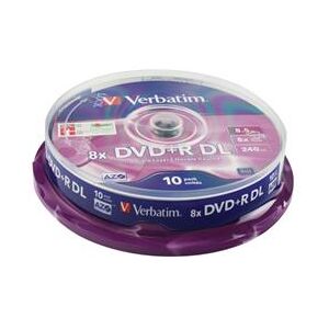 Verbatim DVD+R 8X Double Layer Non-Printable Spindle (10 Pack)