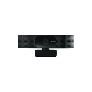 Trust TW-350 4K Ultra HD Webcam with 2 Integrated Microphones Black