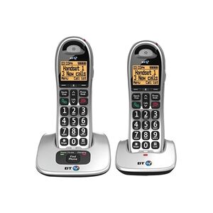 BT BT4000 Twin Big Button DECT Cordless Phone Silver/Black 0