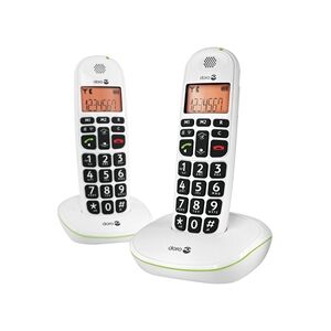 Doro DECT White Big Button Cordless Phone (2 Pack)