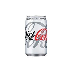 Diet Coca-Cola Soft Drink 330ml Can (24 Pack) 100224