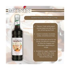 Monin Peach Tea Syrup 1 Litre