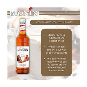Monin Caramel Coffee Syrup 1 Litre - PACK (4)