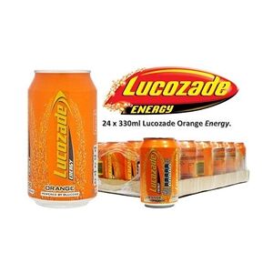 Lucozade Energy Sparkling Orange Drink 24 x 330ml