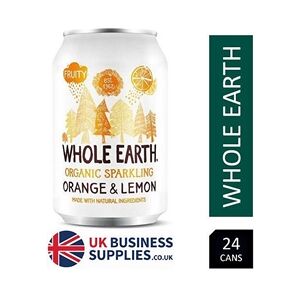 Whole Earth Organic Sparkling Orange & Lemon 24x330ml