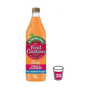 Robinsons Fruit Creations Peach & Raspberry Squash 1 Litre - PACK (12)