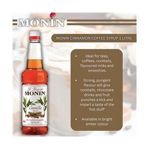 Monin Cinnamon Coffee Syrup 1 Litre