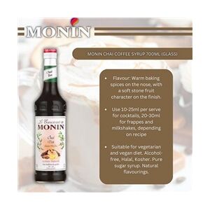 Monin Chai Coffee Syrup 700ml (Glass)
