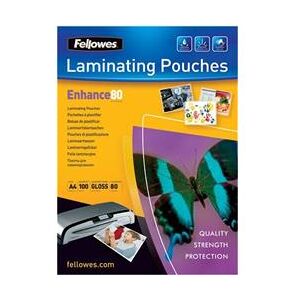 Fellowes ImageLast A5 Laminating Pouch 80 Micron Clear Gloss Pack 100