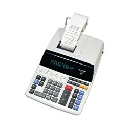 Sharp 12 Digit Digitron Display 2 Colour Printing Calculator EL-2607V