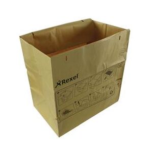 Rexel Brown Recyclable Paper Shredder Bags (50 Pack)