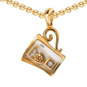Chekotin Jewellery Gold & Diamond Mug Secret Pendant   Chekotin Jewellery female ()