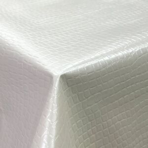 Terrys Fabrics Embossed PVC Fabric White