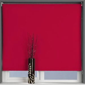 Terrys Fabrics Plain Blackout Roller Blind Postbox Red