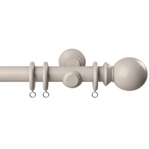 Terrys Fabrics 28mm Woodland Ball Wooden Curtain Pole Grey