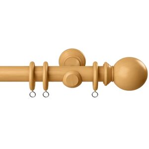 Terrys Fabrics 28mm Woodland Ball Wooden Curtain Pole Natural Oak