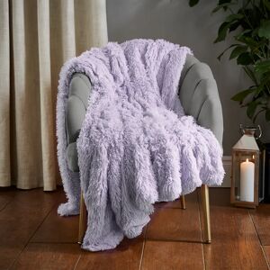 Catherine Lansfield Cuddly Faux Fur 150cmx200cm Throw Heather