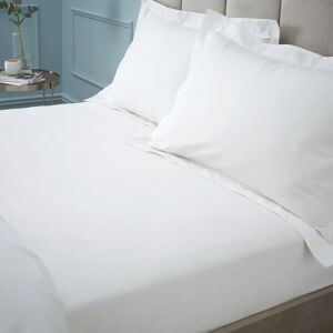 Bianca 180 Thread Count Egyptian Cotton Bed Linen Fitted Sheet White