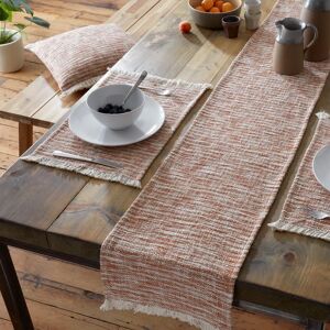 Terrys Fabrics Pineapple Elephant Textured Frayed Edge 30x46cm Placemat Terracotta