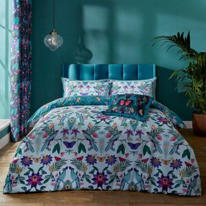 Catherine Lansfield Mya Duvet Cover Bedding Set Duckegg Blue