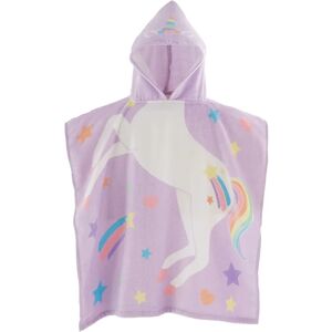 Catherine Lansfield Unicorn 60cm x 120cm Hooded Poncho Towel Lilac