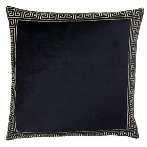 Terrys Fabrics Apollo Embroidered Filled Cushion 50cm x 50cm Black Gold