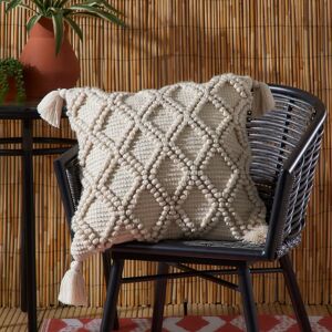 Terrys Fabrics Alda Outdoor 43cm x 43cm Filled Cushion Natural