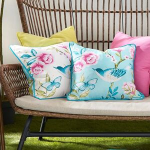 Terrys Fabrics Amelle 43cm x 43cm Outdoor Filled Cushion Blue