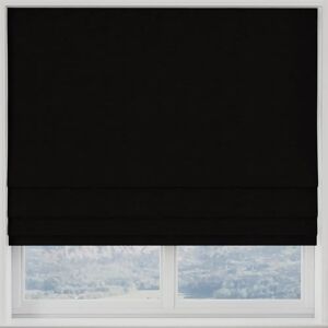 Terrys Fabrics Kensington Made To Measure Roman Blind Black