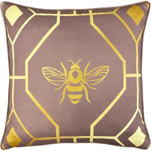 Terrys Fabrics Bee Deco Geometric 43cm x 43cm Filled Cushion Blush