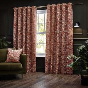 Terrys Fabrics Bengal Chenille Ready Made Eyelet Curtains Amber