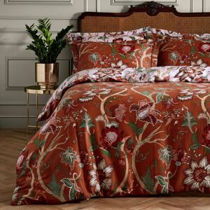 Terrys Fabrics Paoletti Botanist Floral Duvet Cover Bedding Set Russet