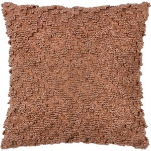 Terrys Fabrics Calvay Chunky Textured 50cm x 50cm Filled Cushion Baked Earth