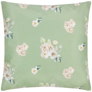 Terrys Fabrics Canina Floral Outdoor 43cm x 43cm Filled Cushion Green