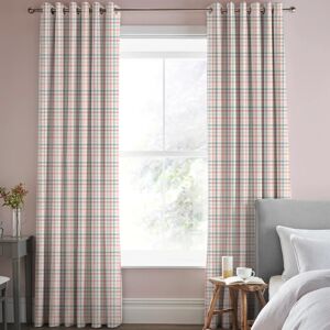 Laura Ashley Cove Check Made To Measure Curtains Blush