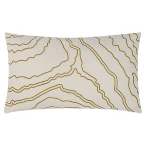 Terrys Fabrics Elise Abstract 30cm x 50cm Filled Cushion Nougat