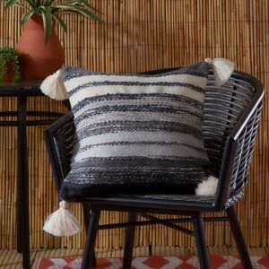 Terrys Fabrics Grayson 43cm x 43cm Outdoor Filled Cushion Black