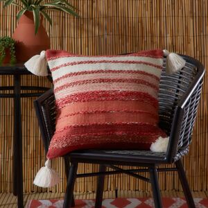 Terrys Fabrics Grayson 43cm x 43cm Outdoor Filled Cushion Terracotta